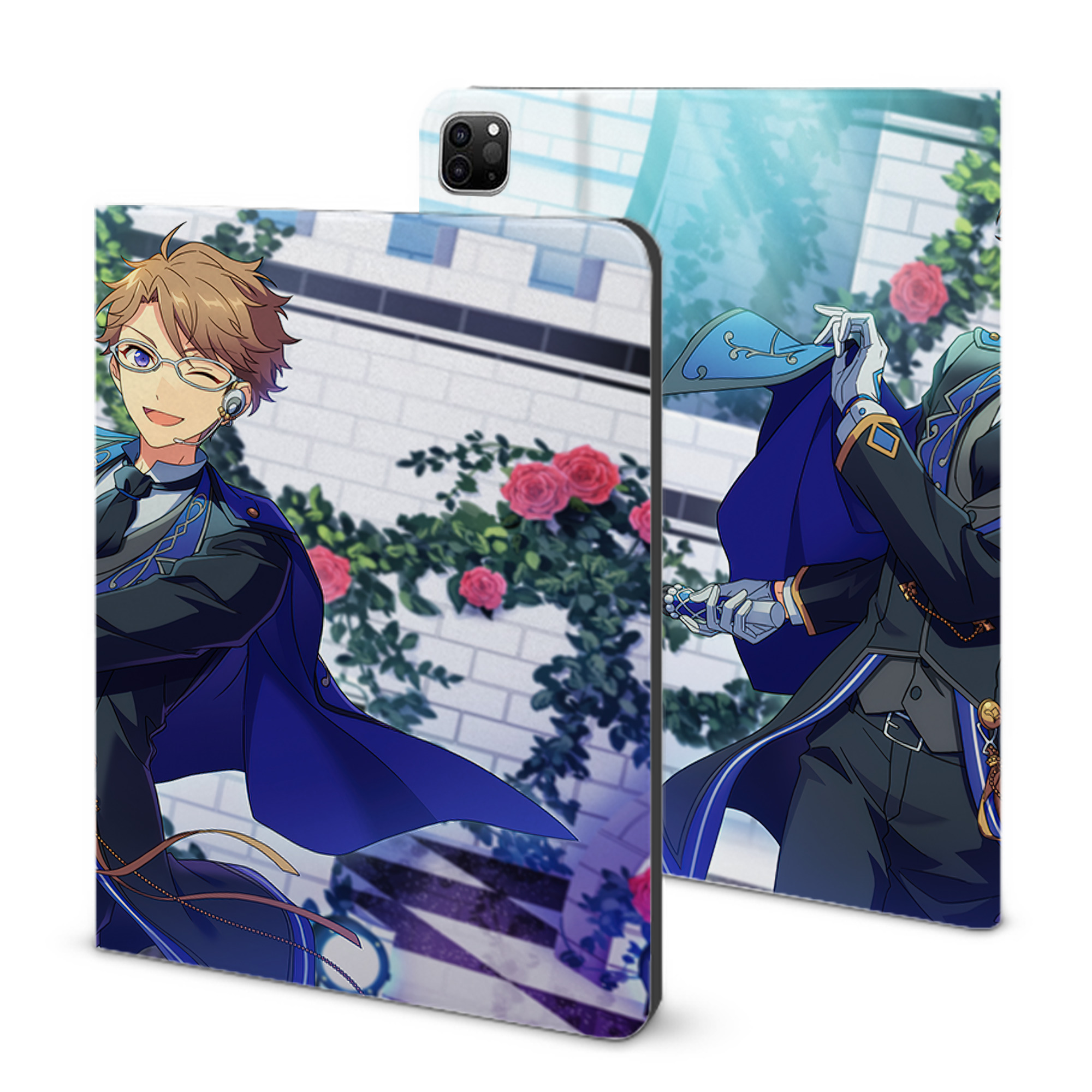（画像用） あんさんぶるスターズ! Ensemble Stars IPad ケース ブック型 PUレザー TPU 耐衝撃 軽量 薄型 ペン収納なし 全面保護 IPad 各モデル対応